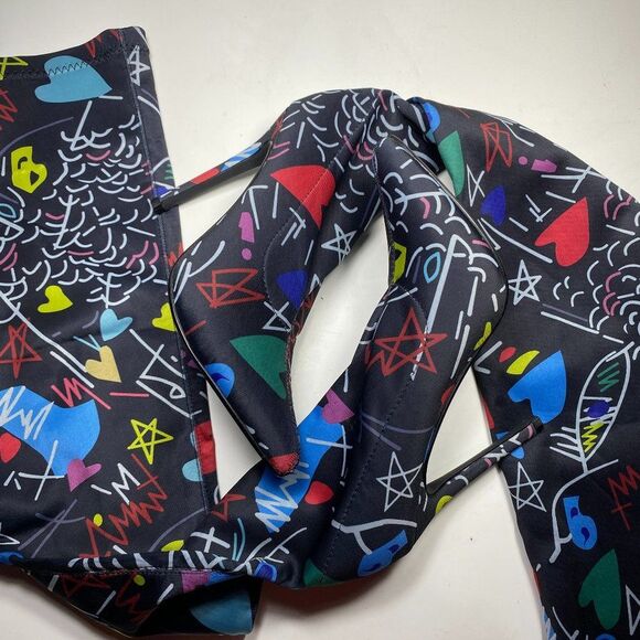 Lemon drop privileged Heels Thigh high Womens Size 8 Stunning - Picture 10 of 12